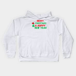 Merry Christmas and a Happy New year. Kids Hoodie